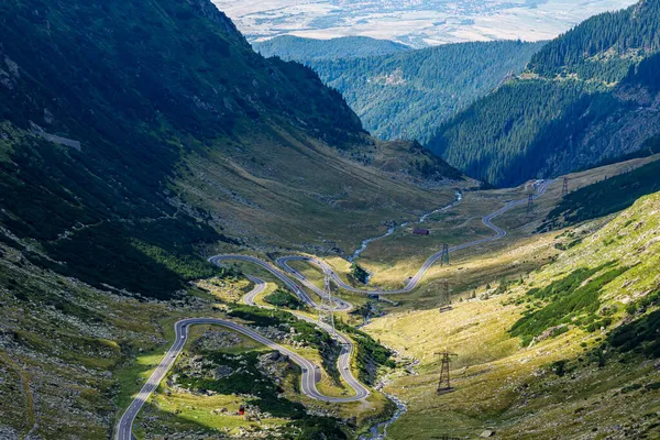 Carretera Transfaragana Cárpato Romanía — Foto de Stock