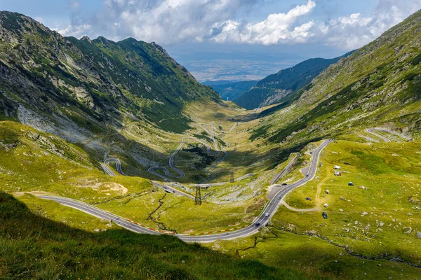 Carretera Transfaragana Cárpato Romanía — Foto de Stock