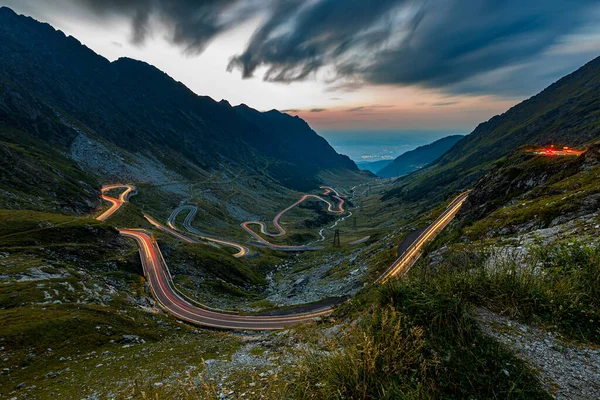 Estrada Transfaragasan Carpathian Romênia — Fotografia de Stock