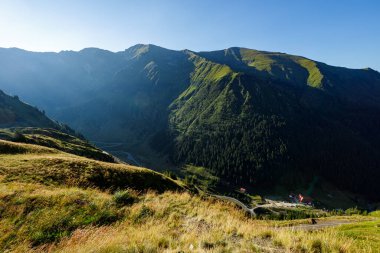 Romanya 'daki Karpatların manzarası
