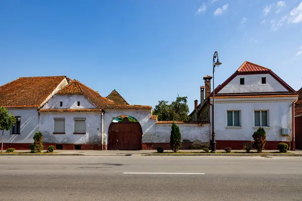 罗马尼亚Rasnov或Rosenau市的房屋 — 图库照片