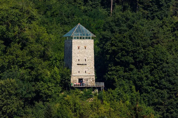 Zwarte Toren Van Stad Brasov Roemenië — Stockfoto