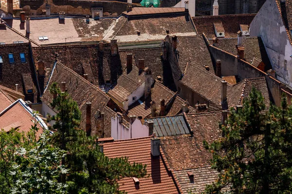 Über Den Dächern Von Brasov Rumänien — Stockfoto