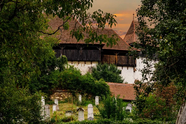 Укреплённая Церковь Висрчи Румынии — стоковое фото