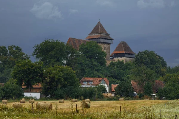 Versterkte Kerk Van Visrci Roemenië — Stockfoto