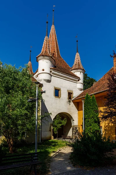Puerta Histórica Ciudad Brasov Rumania — Foto de Stock