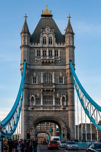 Tower Bridge London Anglii Dubna 2014 — Stock fotografie