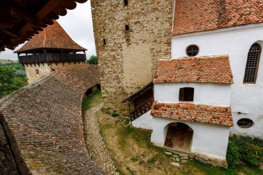 Romanya 'daki güçlendirilmiş Visrci Kilisesi