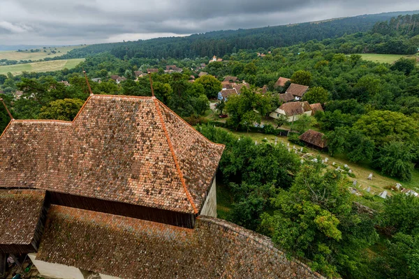 Fortified Church Visrci Romania — 图库照片