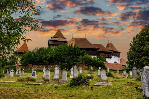 Укреплённая Церковь Висрчи Румынии — стоковое фото