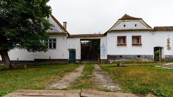 Village Farm Houses Viscri Romania — 图库照片