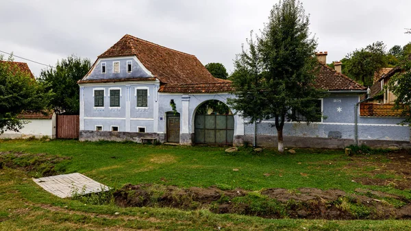 Romanya Nın Viscri Köyündeki Çiftlik Evleri — Stok fotoğraf