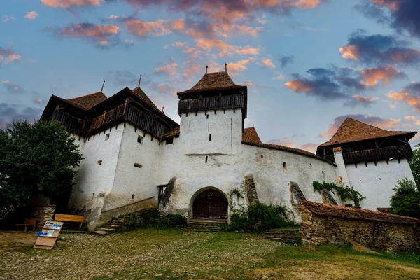 Fortified Church Visrci Romania Royalty Free Stock Images