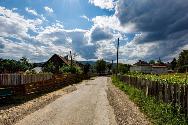 Alte Häuser Einem Dorf Der Moldawien Der Bukowina Rumänien — Stockfoto