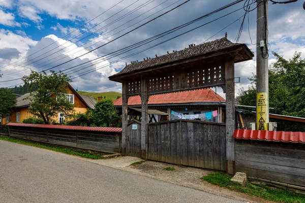 Старі Будинки Селі Молдовіта Буковина Румунія — стокове фото
