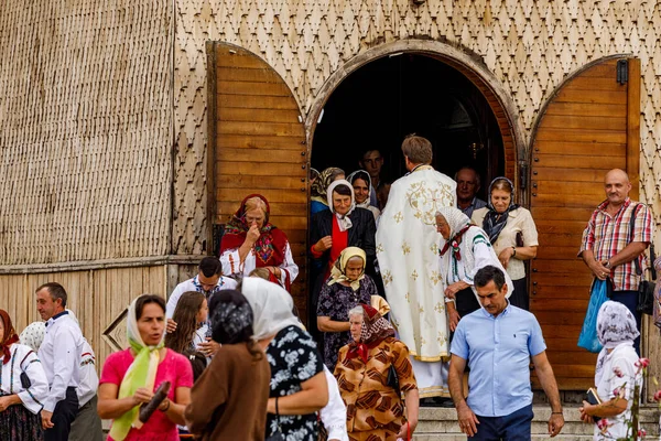 Traditionel People Worship Gura Humorului Romania August 2021 — Stock Photo, Image