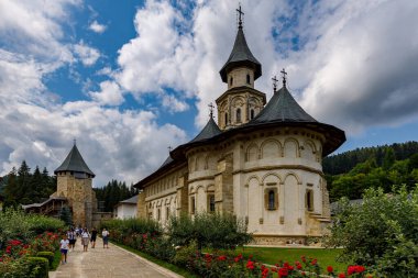 The monastery of Putna in the Bucovina of Romania, August 22, 2021 clipart