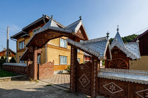 Старые Дома Деревне Молдовита Буковине Румынии — стоковое фото