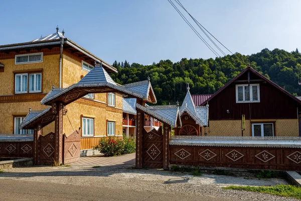 Alte Häuser Einem Dorf Der Moldawien Der Bukowina Rumänien — Stockfoto