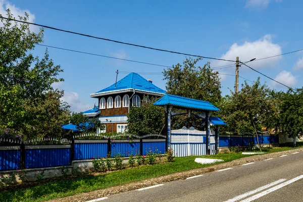 Vecchie Case Villaggio Moldovita Nella Bucovina Romania — Foto Stock