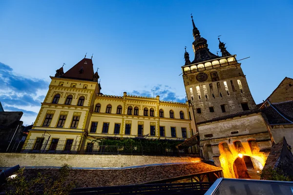 Ιστορική Πόλη Της Sighisoara Στην Τρανσυλβανία Ρουμανία — Φωτογραφία Αρχείου