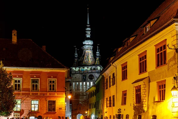 Sighisoara Történelmi Városa Erdély Románia — Stock Fotó