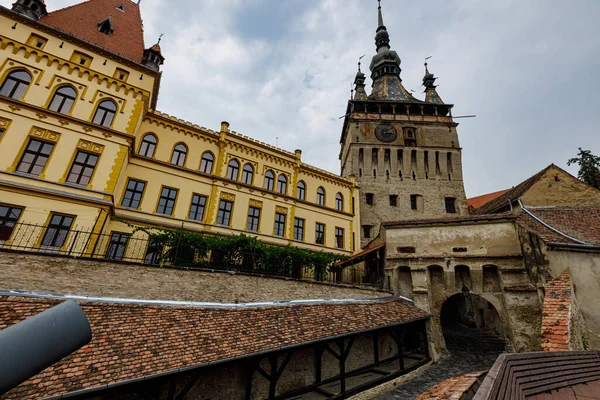 Storica Città Sighisoara Transilvania Romania — Foto Stock