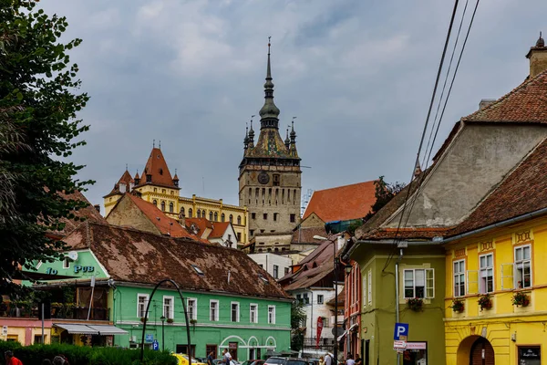 Ιστορική Πόλη Της Sighisoara Στην Τρανσυλβανία Ρουμανία — Φωτογραφία Αρχείου