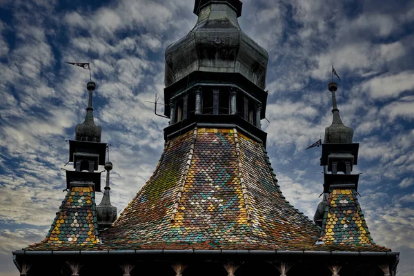 Histórica Ciudad Sighisoara Transilvania Rumania — Foto de Stock