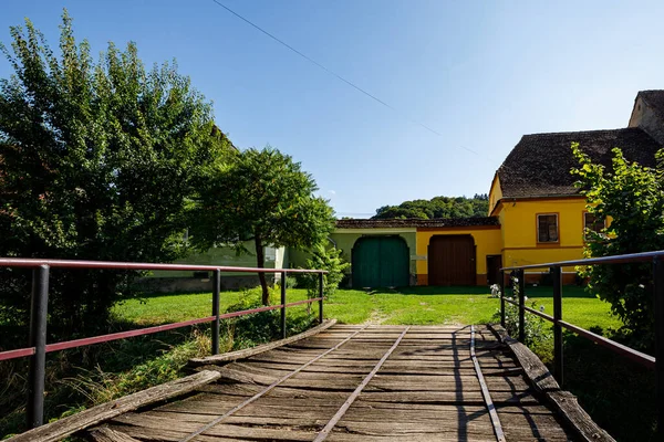 Stara Saska Wioska Biertan Rumunii — Zdjęcie stockowe