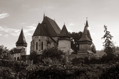 Romanya 'daki tarihi Biertan şatosu kilisesi