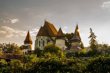 Romanya 'daki tarihi Biertan şatosu kilisesi
