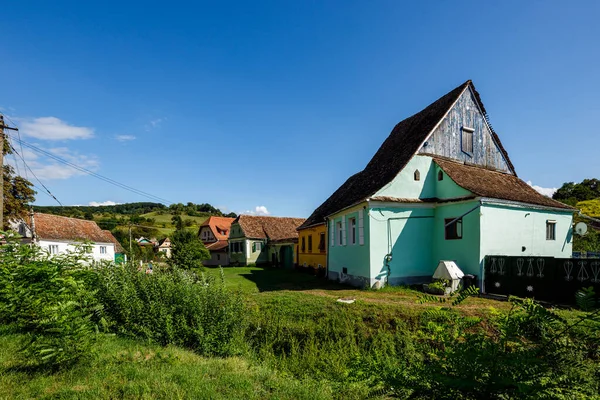 Vieux Village Saxon Biertan Roumanie — Photo