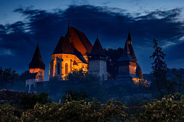 Историческая Замковая Церковь Феттана Румынии — стоковое фото