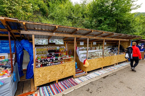 Der Touristische Markt Von Chiscau Rumänien August 2021 — Stockfoto