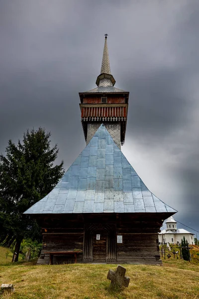 Antigua Capilla Madera Viscau Rumania — Foto de Stock