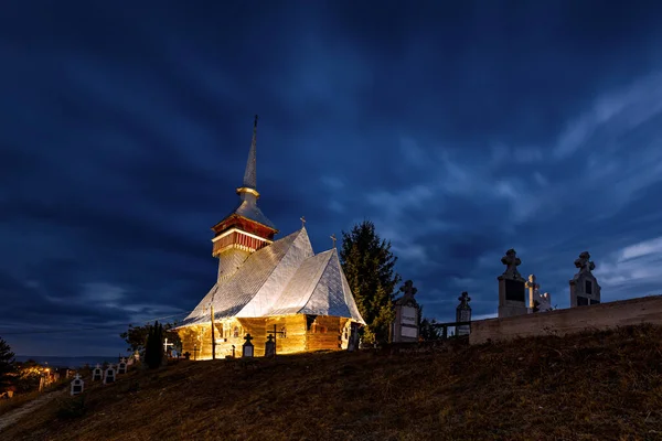 Old Wooden Chapel Viscau Romania — Stock Photo, Image