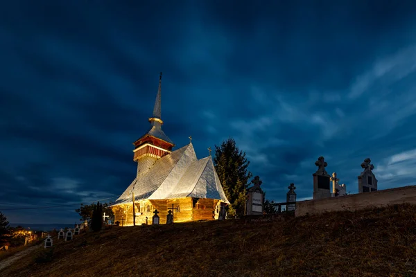 Die Alte Holzkapelle Von Viscau Rumänien — Stockfoto