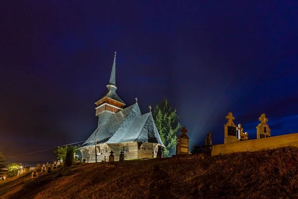 Stara Drewniana Kaplica Viscau Rumunii — Zdjęcie stockowe