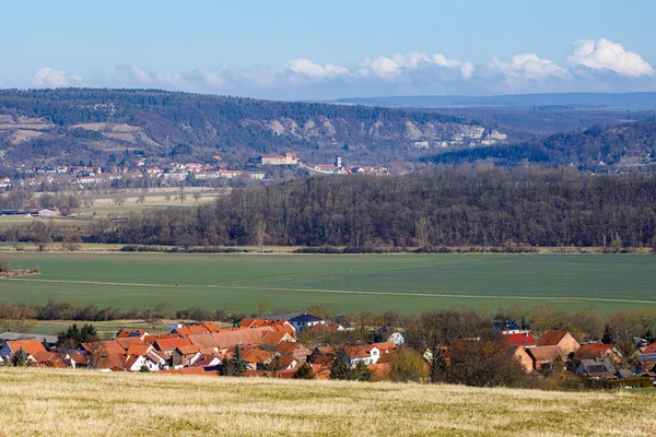 Krajina Údolí Werra Pferdsdorfu — Stock fotografie