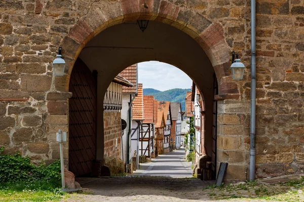 Vakwerkhuis Van Het Dorp Herleshausen Hessen — Stockfoto