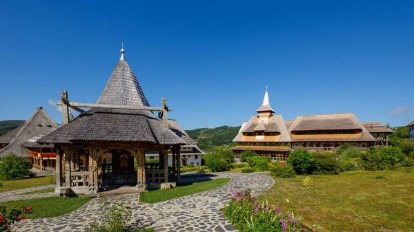 Barsana Monastery Maramures Romania – stockfoto
