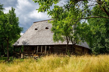 Maramures Romanya 'daki tarihi çiftlik evi