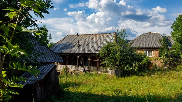 Farms Farm Houses Oncesti Maramures Romania — Stockfoto
