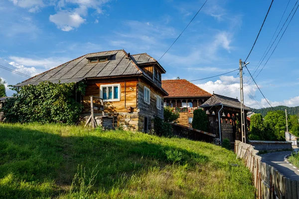 Farms Farm Houses Oncesti Maramures Romania — стоковое фото