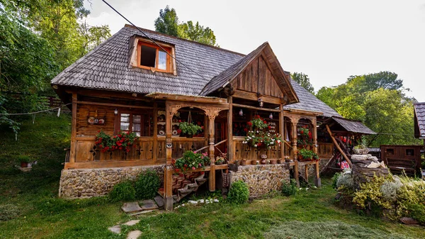 Farms Farm Houses Oncesti Maramures Romania — Stock Photo, Image