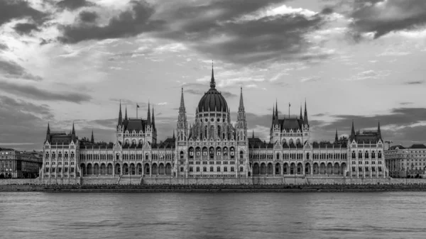 The city of Budapest with the parliament building