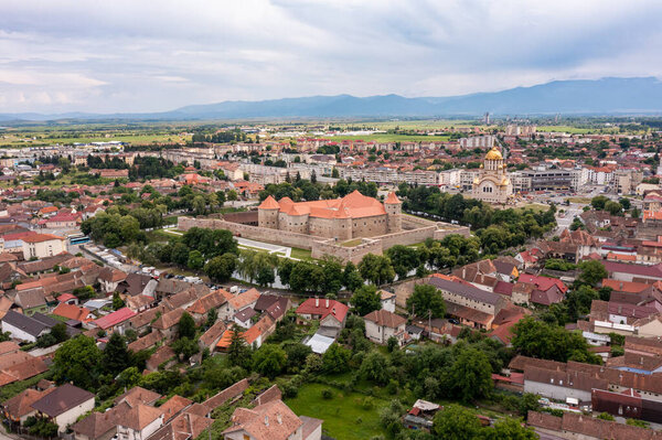 The castle of Fagaras in Romania