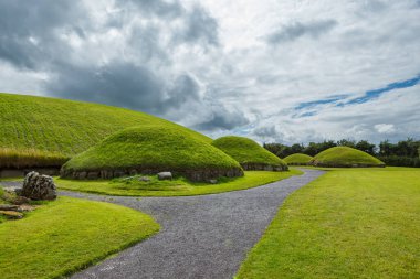 The megalithic tombs of Newgrange in Ireland clipart