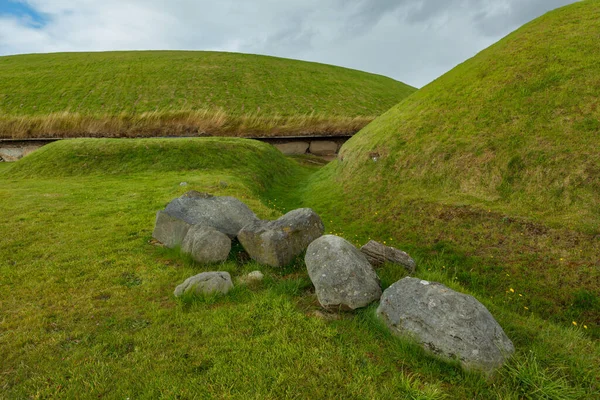 Newgranges Megalitiska Gravar Irland — Stockfoto